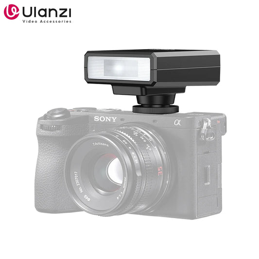 Ulanzi F12 Mini Camera Flash Speedlite GN12 6500K Standard Hot Shoe Mount for Sony Canon Nikon Panasonic Olympus DSLR Camera