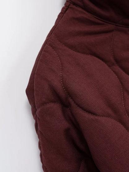 Quilted Cotton Jacket for Women Traf 2024 Winter New Arrival Zw Series Soft Lenzing Fabric Vintage Warm Coat 4088242