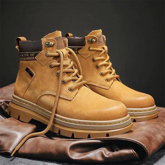 Vanmie Winter Men Boots Fashion Men's Winter Ankle Boots for Men Women Warm Fur Timber Boots Male Ladies Winter Booties