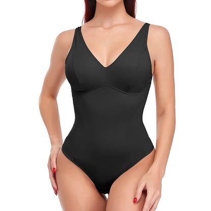 Women's Shapewear Bodysuit with Built-in Bra & Tummy Control