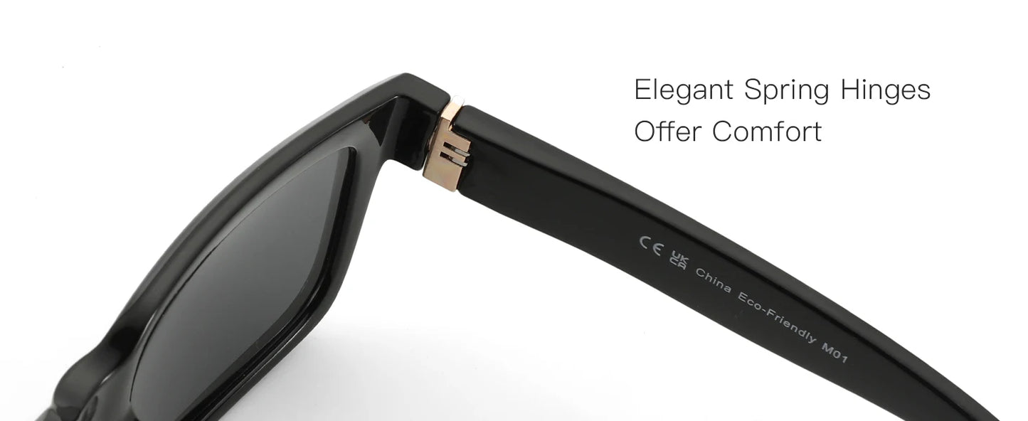 ZENOTTIC Retro Rectangle Sunglasses for Men Women Polarized UV400 Protection Classic Trendy Driving Sun Glasses