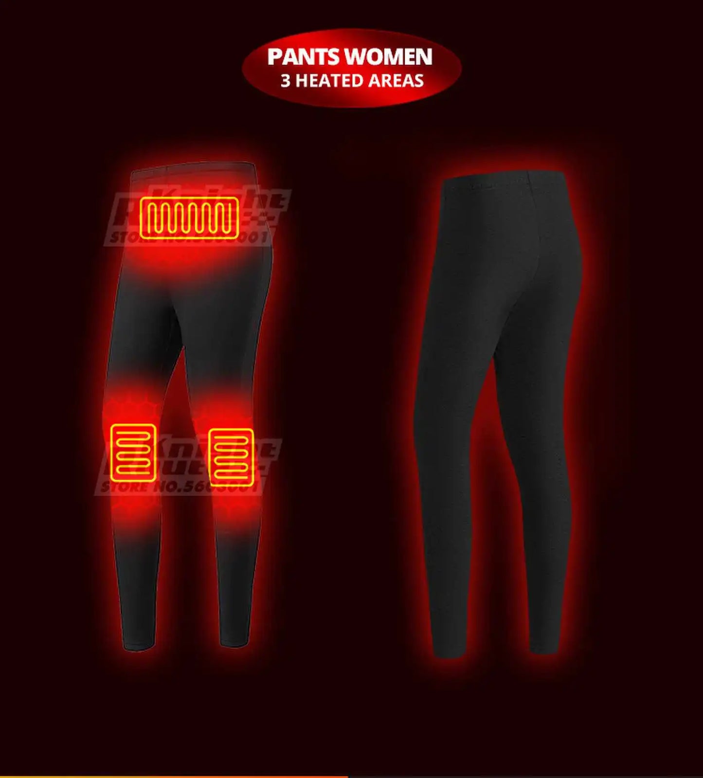 28 Areas Winter Motorcycle Heated Thermal Underwear Men's Women's Heated Jacket USB Heating Smart Pants Hiking Bike Camping Ski
