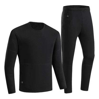 30 Zones Heating Heated Underwear Women Men Motorcycle Jacket USB Electric Heating Underwear Fleece