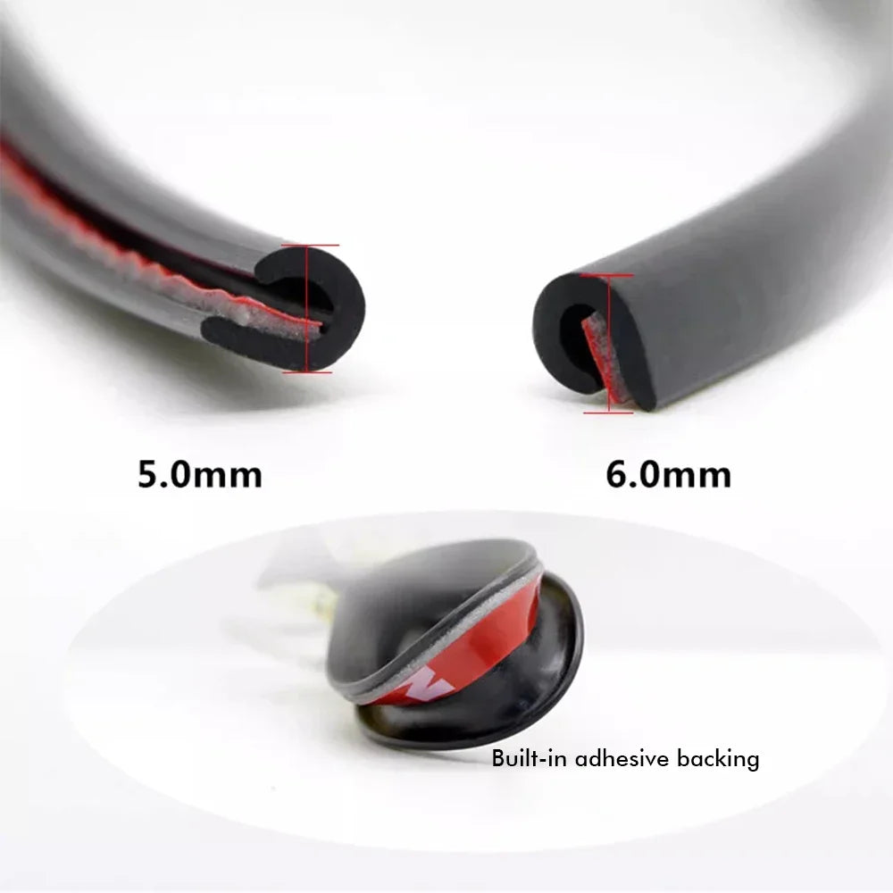 5M Transparent Car Door Edge PVC Scratch Protector Strips Car Anti-collision Sealing Strip Door Anti-scratch Transparent Strip