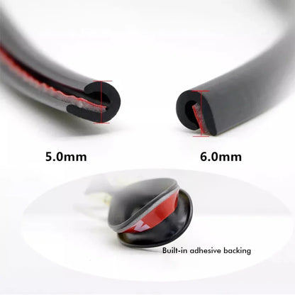5M Transparent Car Door Edge PVC Scratch Protector Strips Car Anti-collision Sealing Strip Door Anti-scratch Transparent Strip