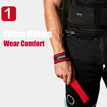Weightlifting Wrist Straps Strength Training Booster Belt Adjustable Non-slip Gym Fitness Lifting Strap Wrist Support Grip Band