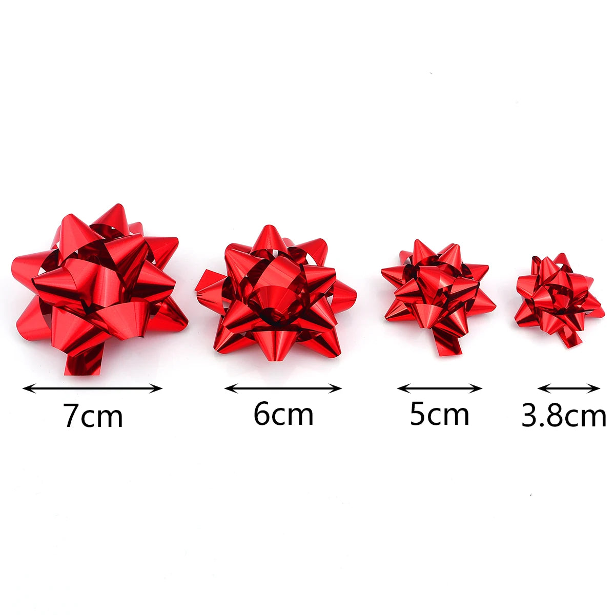 10/20pcs Small Star Bows for Present Wrapping Multi Colors Christmas Ribbon Bows for Parties Birthdays Wedding Holidays