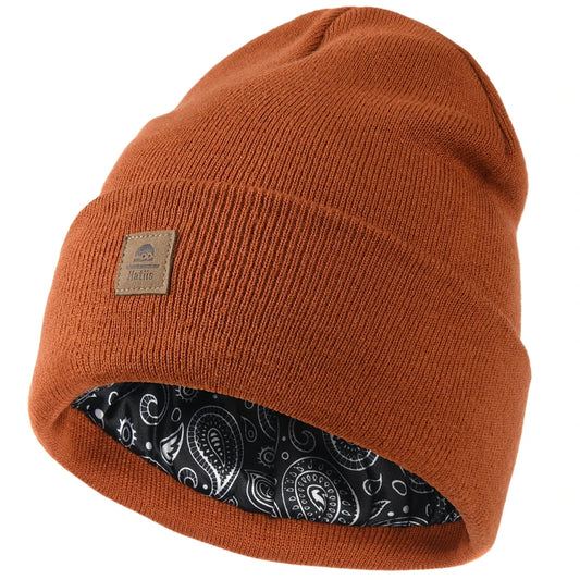 Scalloped Beanie Hat Knitted Warm Cap with Fold-Over Cuff Autumn Winter Fashion Accessory for Men And Women