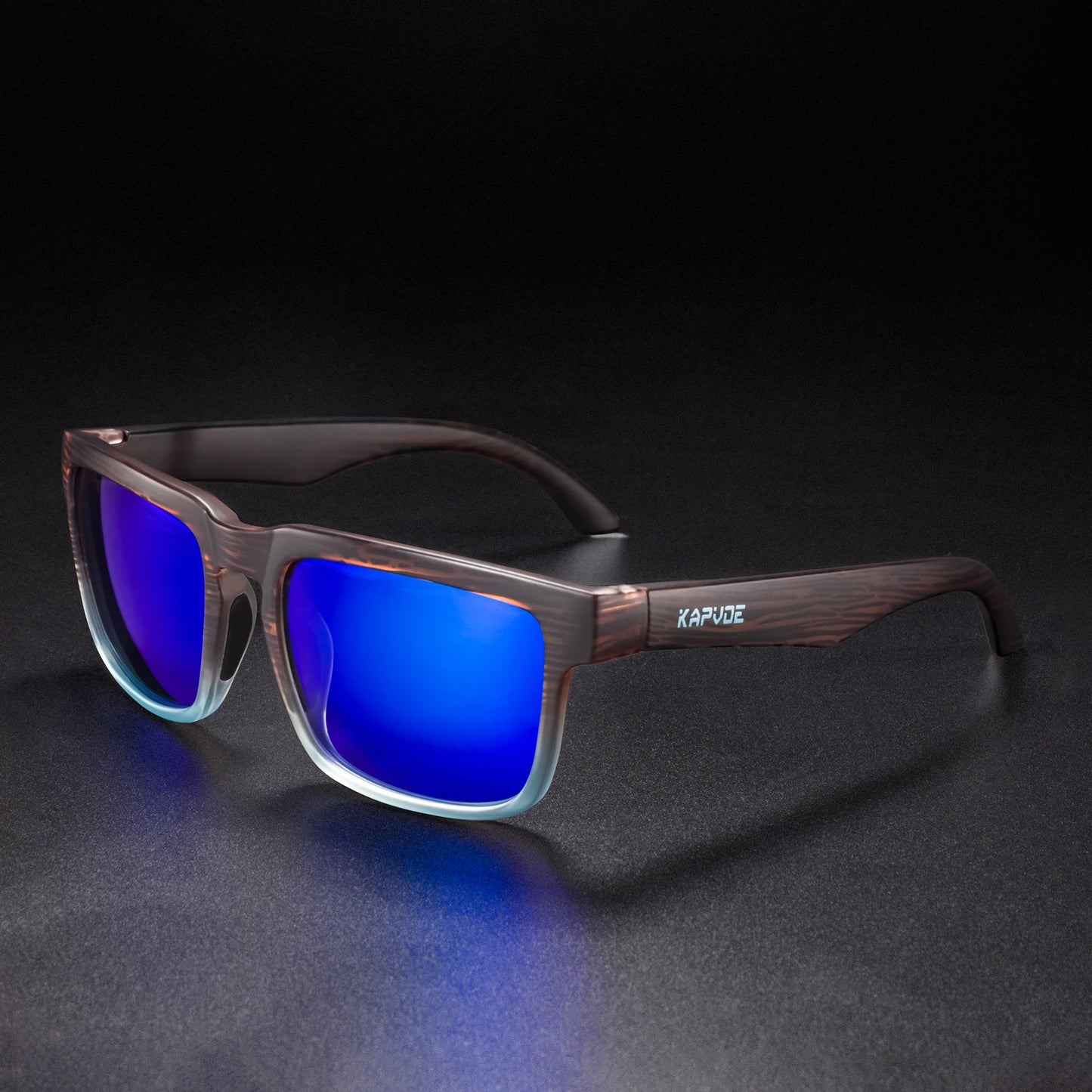 Kapvoe Men Polarized Sunglasses Fashion Cool Fishing Glasses Sliver Sports Cycling Bicycle Eyewear Bike UV400 MTB Road Driving