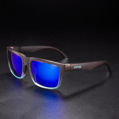 Kapvoe Men Polarized Sunglasses Fashion Cool Fishing Glasses Sliver Sports Cycling Bicycle Eyewear Bike UV400 MTB Road Driving