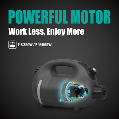 XPOWER Recharge ULV Cold Fogger Operated Electric Cold Automatic Fogger Machine Cordless Orchard Hand Held Eco Sprayer