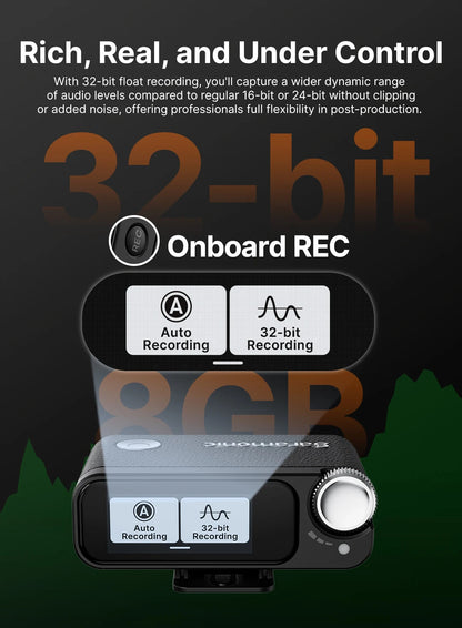 Saramonic Ultra Wireless Lavalier Microphone for iPhone Android USB-C Smartphones DSLR Cameras Streaming Video Recording Youtube