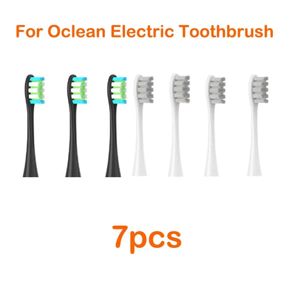 Brush Heads For Oclean Flow/X/ X PRO/ Z1/ F1/ One/ Air 2 /SE Soft Sonic Toothbrush Vacuum DuPont Bristle 7pcs Replacement Heads