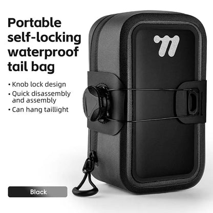 Waterproof Bike Saddle Bag – Compact 600D TPU Cycling Storage by West Biking