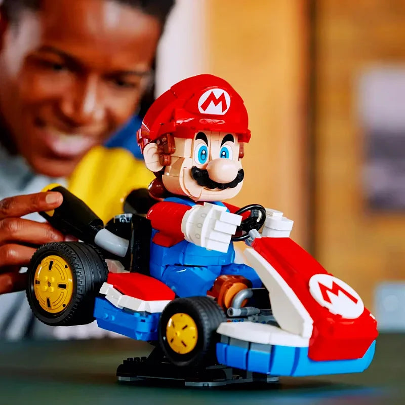 2025 MINISO Disney 1972pcs Standard Kart Classic Game Racing 72037 Model Building Blocks Assemble Brick Toys for Kids  Gifts