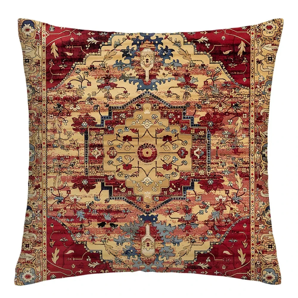 Moroccan ethnic cushion cover, short plush pillowcase 40x40 45x45 50x50 60x60, sofa decorative cushion cover, home decoration