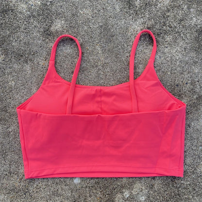 High-Support Sports Bra for Women - Backless, Removable Pads & Breathable