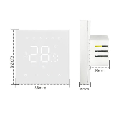 AVATTO Tuya WiFi Heating Thermostat 220v,Smart Electric Water Floor Heating Temperature Controller for Google Home Alexa Alice