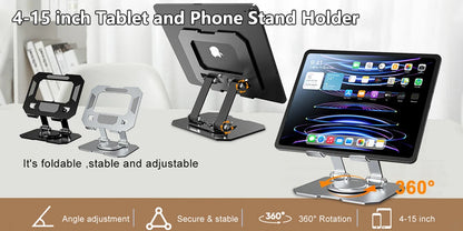Tablet Stand Holder for Bed Rotatable Phone Stand for 4-12.9" iPad Pro Samsung Tab Xiaomi Pad Tablet Adjustable Holder Long Arm