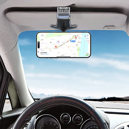 Magnetic 360 Degree Rotation Dashboard Car Phone Holder [Strong Compression Clamp] Clip on Dashboard for 4 to 7 inch Smartphones