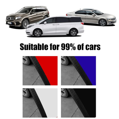 2/3/5M Car Door Anti Collision Strip with Steel Disc Bumper Trim Edge Scratch Protector Strip Sealing Guard Styling Car Decor