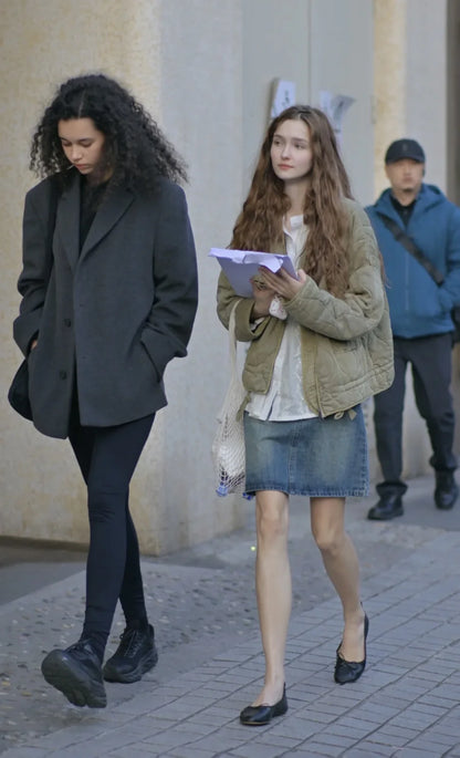 Quilted Cotton Jacket for Women Traf 2024 Winter New Arrival Zw Series Soft Lenzing Fabric Vintage Warm Coat 4088242