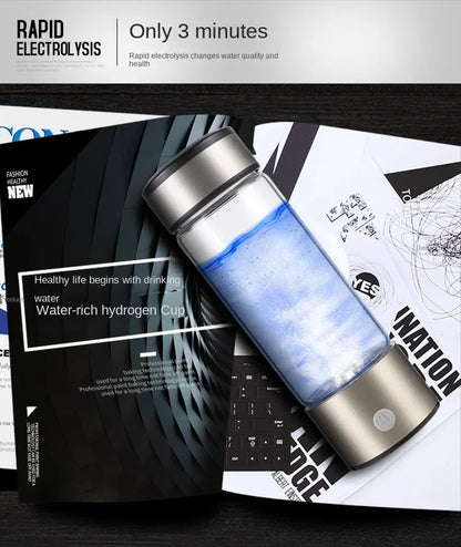 420ML Water Filter Hydrogen Ionized Water Bottle Hydrogen Generator Bottle  Portable Water Ionizer Health Cup Home Appliance