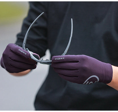 INBIKE Autumn Winter Thermal Bicycle Gloves Touch Screen Men Women MTB Road BikeGloves  Sports Fitness Outdoor Cycling Gloves