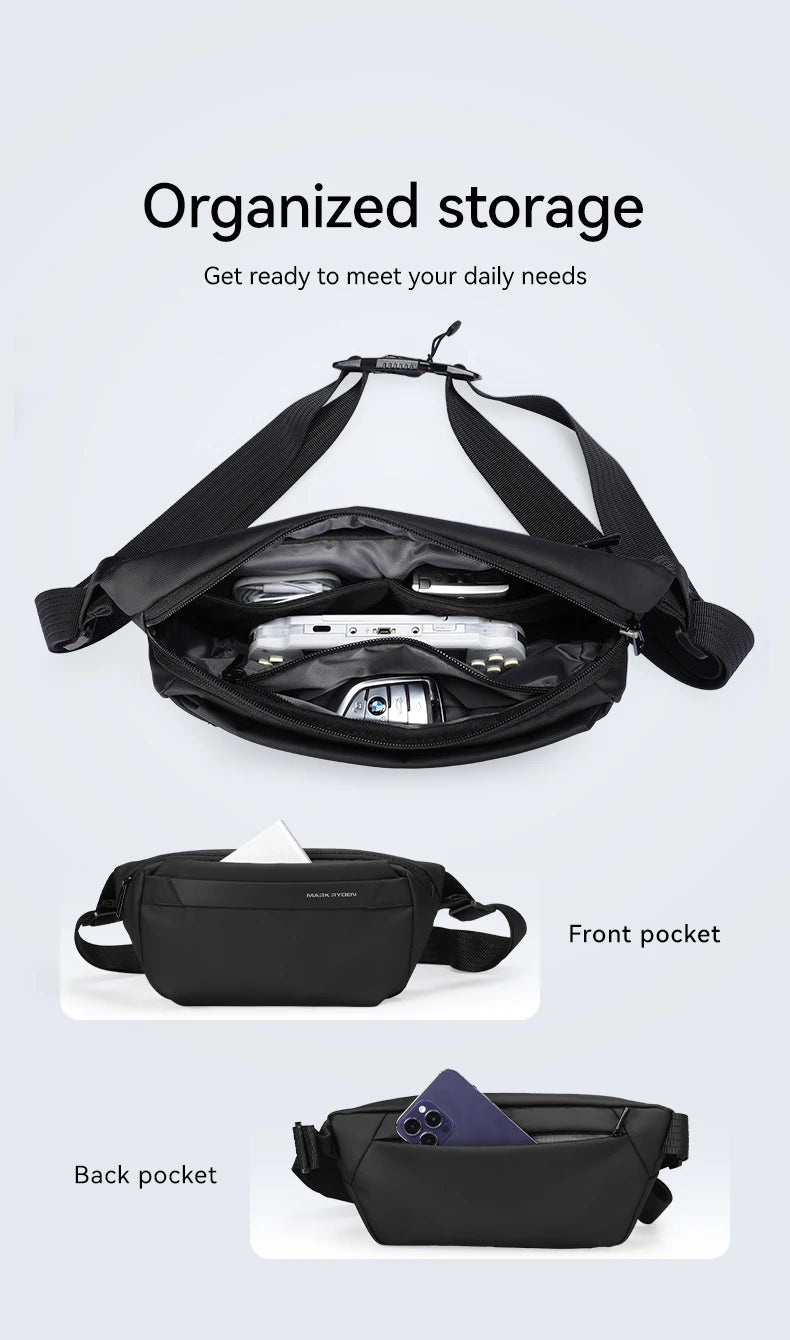 MarkRyden EasePack Sling: Your Daily Leather Crossbody Bag for Travel and Everyday Comfort Crossbody bag Messenger Bag