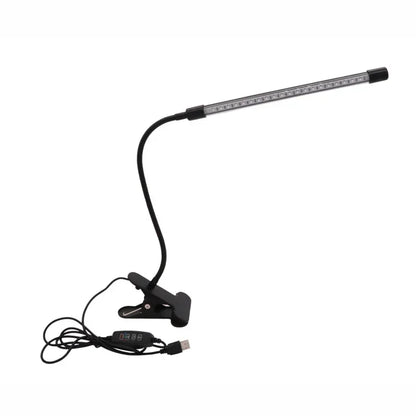 LED clip type desk lamp, student dormitory, bedroom, desktop, bedside reading lamp, eye protection small desk lamp, black