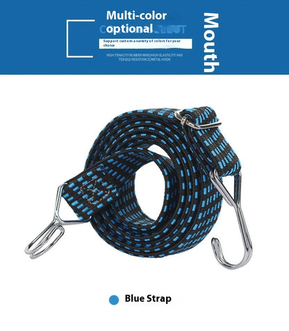 NewElastic Binding Tape Binding Tape Hook Elastic Rope Rubber Band Motorcycle Rear Shelf Bicycle Car Transportation Luggage Rope