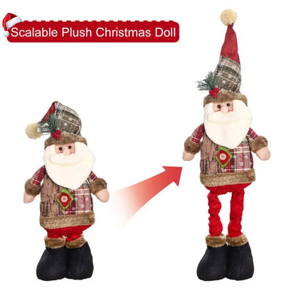 Telescopic Christmas Doll Merry Christmas Decorations For Home 2024 Christmas Ornament Xmas Navidad Noel Gifts New Year 2025