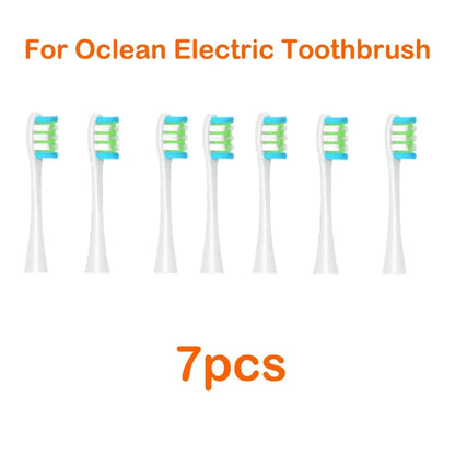 Brush Heads For Oclean Flow/X/ X PRO/ Z1/ F1/ One/ Air 2 /SE Soft Sonic Toothbrush Vacuum DuPont Bristle 7pcs Replacement Heads