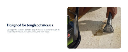 BISSELL® Little Green® Max Pet Portable Carpet and Upholstery Deep Cleaner Car/Auto Detailer Self-Cleaning Tough Stain Tool 3860