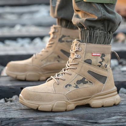 Sneakers  Indestructible Shoes Work Safety Shoes With Steel Toe Cap Puncture-Proof Male Security Protective Shoes Tactical Boots