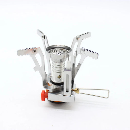 Ultralight Foldable Camping Stove – 3000W Mini Gas Burner for Outdoor Cooking
