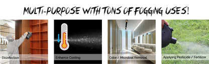 XPOWER Recharge ULV Cold Fogger Operated Electric Cold Automatic Fogger Machine Cordless Orchard Hand Held Eco Sprayer