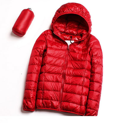 Plus Size 7xl 6xl 5xl Fall Women's Lightweight Water-Resistant Packable Hooded Jackets Autumn Winter Warm Female Down Coats