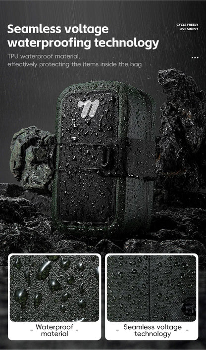 Waterproof Bike Saddle Bag – Compact 600D TPU Cycling Storage by West Biking