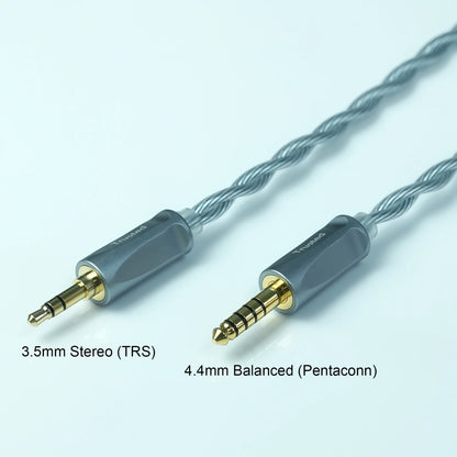 Trusted-50 LN2 Frozen 7N Pure OCC Oil-Graphene PdAg Earphone Cable 3.5mm/4.4mm Balanced MMCX/2Pin/QDC for IE900/IE600/HD600