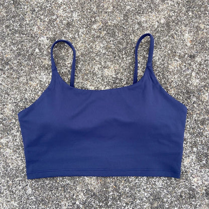 High-Support Sports Bra for Women - Backless, Removable Pads & Breathable