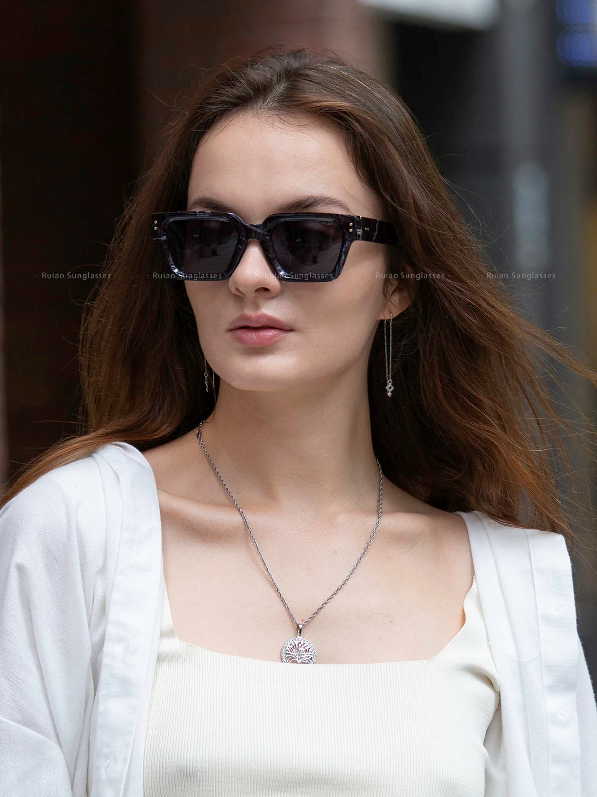 Ruiao 2025 Whole Luxury Premium Shades Designer Black Brand Sunglasses Mens Square Sun Glasses For Women