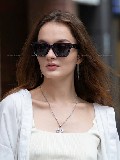 Ruiao 2025 Whole Luxury Premium Shades Designer Black Brand Sunglasses Mens Square Sun Glasses For Women