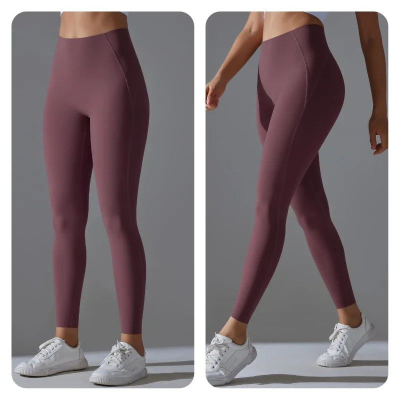Women's High Waisted, Tight Fitting, Sexy Peach Hip Lifting Yoga Pants, Gym Exercise, Running, Pilates, Leggings Yoga Pants