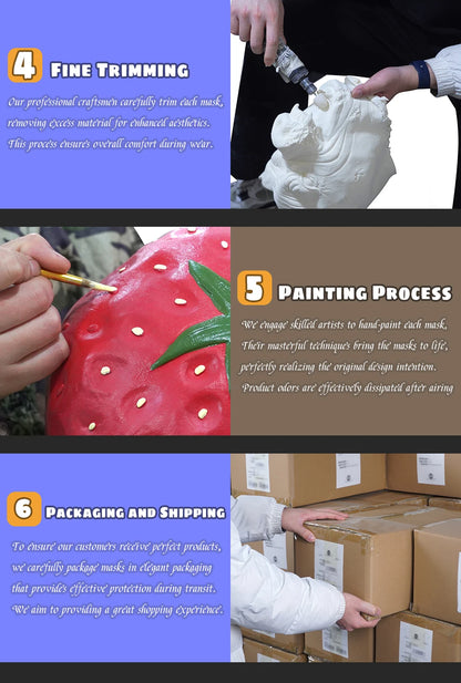 [Glasses + Mask] Popular Bearded Santa Claus Mask, Party Pranks and Funny, Natural Latex Material, Restores Details, Detailed Technology, Hand-Painted, Role-Playing, Masquerade