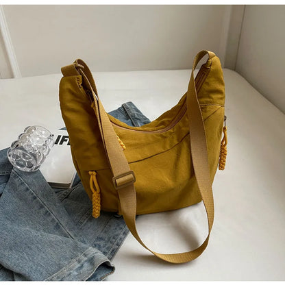 Unisex Oxford Crossbody Messenger Bag – Large Capacity & Casual Style