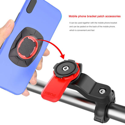 Motorcycle Bike Phone Holder Shock Absorber Quad Lock MTB Handlebar Phone Stand 360° Rotatable GPS Navigation Support Bracket