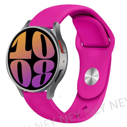 20mm 22mm strap For Samsung Galaxy watch 5 pro/6/4/Classic/Active 2/Gear S3 frontier silicone bracelet Huawei GT 2/2e/3 pro band