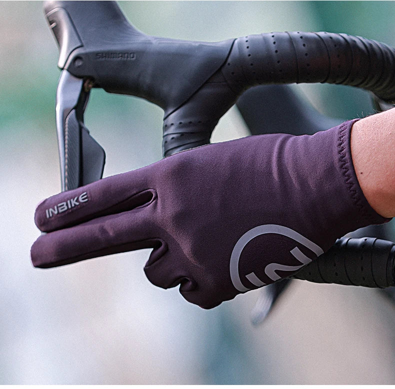 INBIKE Autumn Winter Thermal Bicycle Gloves Touch Screen Men Women MTB Road BikeGloves  Sports Fitness Outdoor Cycling Gloves