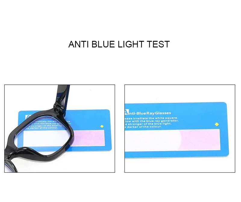 Retro Anti Blue Light Computer Glasses Frame Women Oversized Men Trendy Fashionable Stylish Eyeglasses Classic Spectacles Ouclos